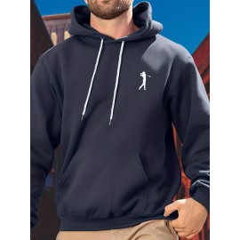 Golf Pattern Print, Stylish Hooded Sweatshirt for Casual Sports Wear.