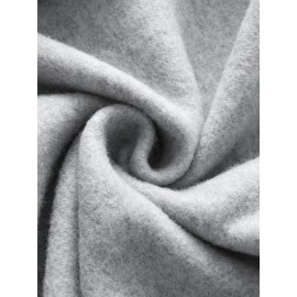 [Personalized Hoodie] Personalized Men's Hoodie - Customizable Photo/Text Front & Back, Navy Blue with White Lettering, All-Season Comfort Fit, Casual Sporty Design for Halloween Christmas Gifts, Durable Casualwear