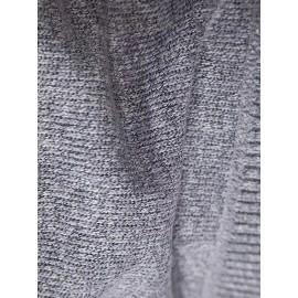 Men's Business Cable-Knit Sweater Jacket with Stand-Up Collar - Machine Washable Gray Winter Office Sweater Coat, Long Sleeve Casual to Meeting Wear, Gym Compatible for Professional & Everyday Use - Solid Color Mature Style