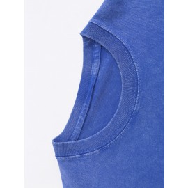 Men's Fashion 100 Cotton Washed T-shirt 230g pure cotton large size suitable for all seasons, casual loose fit men's T-shirt with fresh pattern printing, short sleeved, suitable for outdoor activities, suitable for all seasons