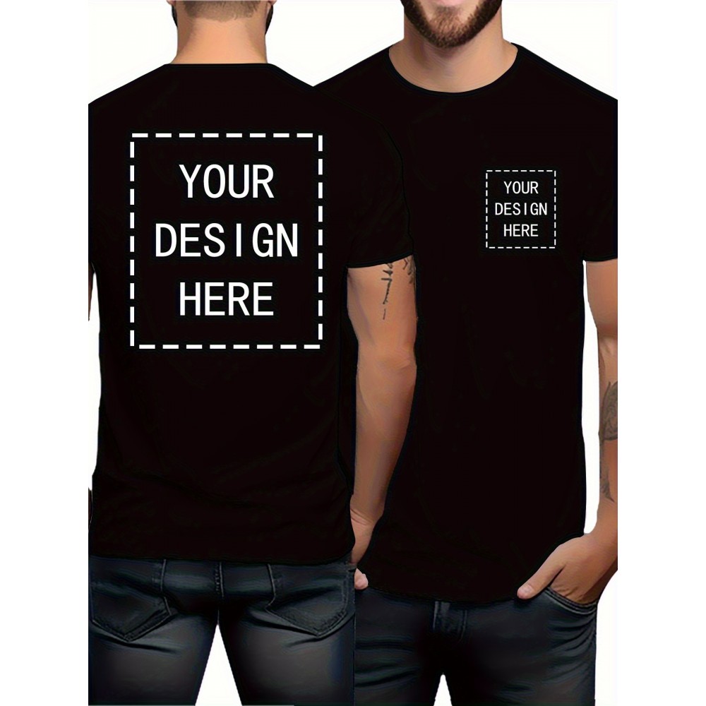 Men'S Custom Red T-Shirt with Personalized Design Area - Stretch Fabric Relaxed Fit Crew Neck Short Sleeve, Custom Text/Logo/Graphic Printing for Halloween, Christmas & Thanksgiving Gifts, All-Season Casual Wear, Durable & Comfortable Personalized Apparel for Men, Graphic Tee Men, Men Graphic Tee, Men Graphic T Shirt, Men' T Shirt, Graphic T Shirt Men, Men T Shirt For Men, Tee Shirt For Men, Men Shirt Graphic Tee, Men T Shirt Graphic Tee, Men Clothe, Men Shirt, Oversized T Shirt Men