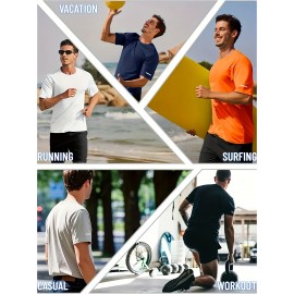 Men's Custom Gym T-Shirts Personalized with Your Logo/Photo/Text - Quick-Dry Breathable Fabric, Custom Fit for Team Uniforms, Fitness Training & Corporate Events - Upload Your Own Design for Branding & Gifts - Machine Washable Athletic Shirts - Round Neck Geometric Pattern for Men - Ideal for Workouts & Team Wear - Soft & Comfortable Custom Short Sleeve T-Shirt, Customised T Shirt