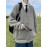 Men's & Unisex V-Neck Button-Up Cardigan Sweater - Casual Elegant Loose Fit Long Sleeve Knit Jacket, Solid Color Button Front Closure, Year-Round Machine Washable Outerwear