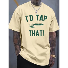 Men's Funny Golf T-Shirt, Sarcastic and Interesting Golf T-Shirt| Pure Versatile Crew Neck Short Sleeve, Casual Wear, Golf Apparel, Ironic Design, Novelty Shirt, Breathable Fabric, Lightweight Material, Humorous Apparel, Men's Tshirt, Casual Dressers