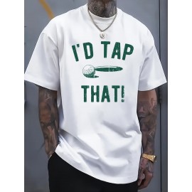 Men's Funny Golf T-Shirt, Sarcastic and Interesting Golf T-Shirt| Pure Versatile Crew Neck Short Sleeve, Casual Wear, Golf Apparel, Ironic Design, Novelty Shirt, Breathable Fabric, Lightweight Material, Humorous Apparel, Men's Tshirt, Casual Dressers