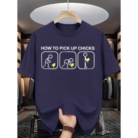 Men's Summer Fashion Graphic Tee - 