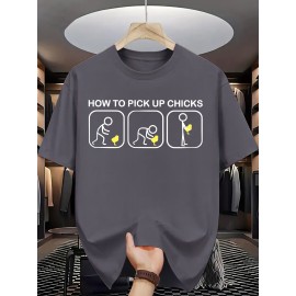 Men's Summer Fashion Graphic Tee - 